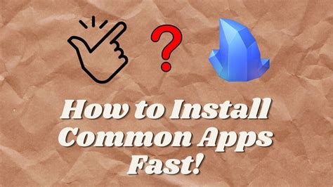 install common apps.